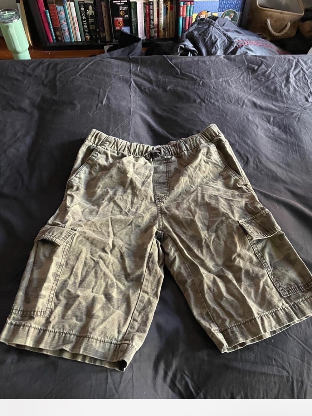 Old Navy Olive Camo Cargo Shorts for Kids